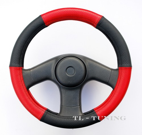 Lenkradbezug rot schwarz - lenkradbezug, rot-schwarz