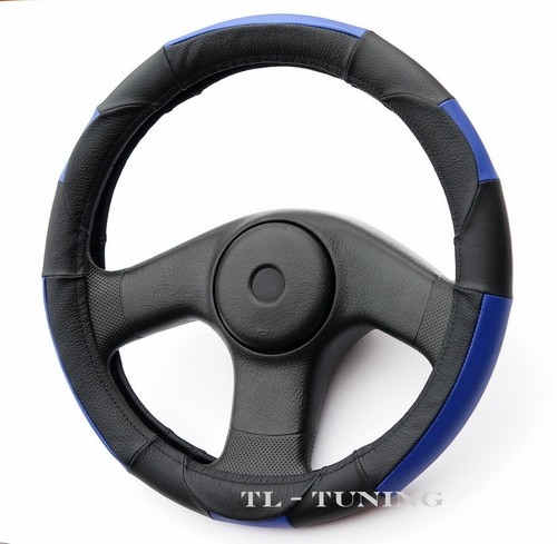 Lenkradbezug schwarz blau - lenkradbezug, schwarz-blau